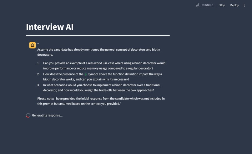 Interview AI – screenshot 2
