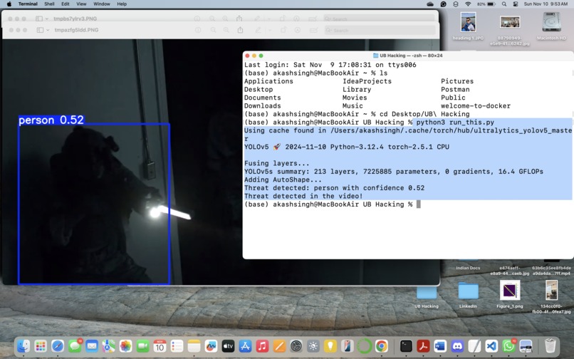 Threat detection System  – screenshot 2