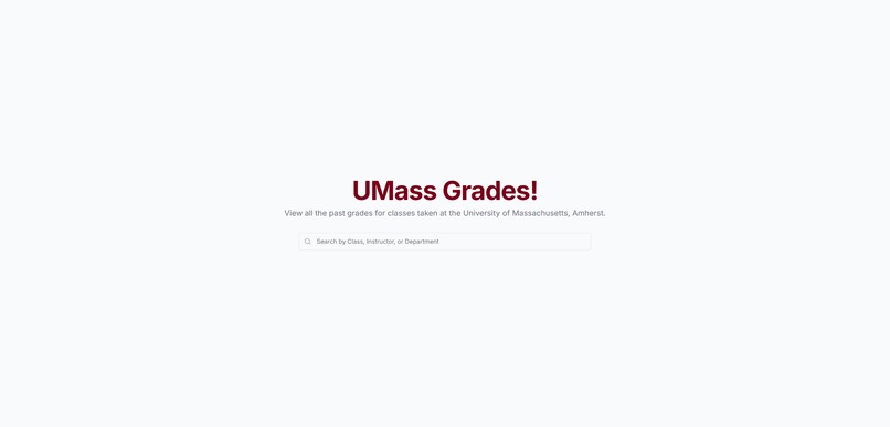 UMassGrades  – screenshot 1