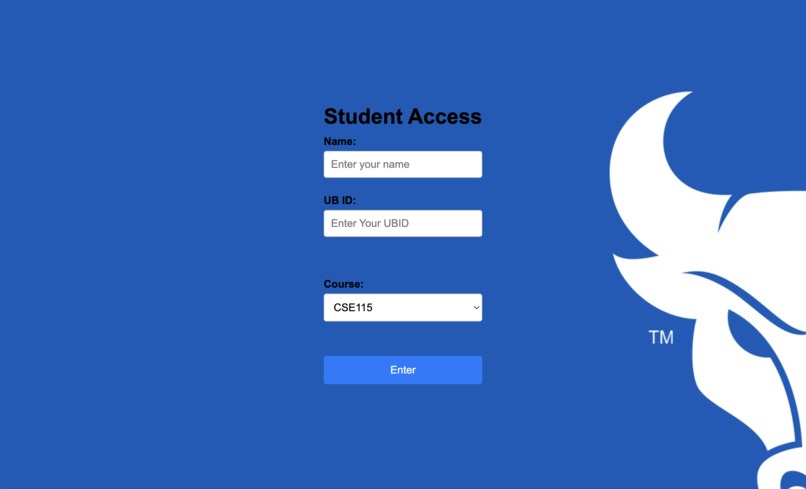 Office Hours Queue Management (Website)  – screenshot 1