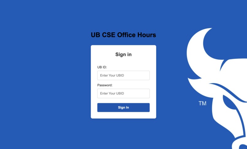 Office Hours Queue Management (Website)  – screenshot 2