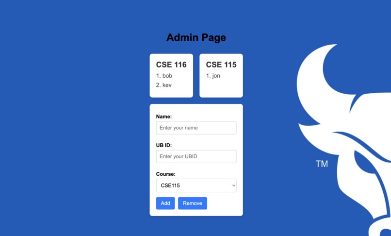 Office Hours Queue Management (Website)  – screenshot 4
