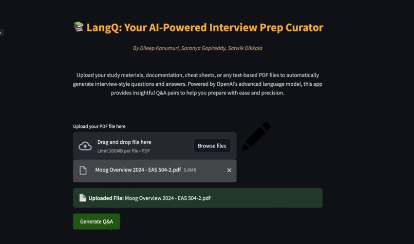 LangQ – screenshot 1