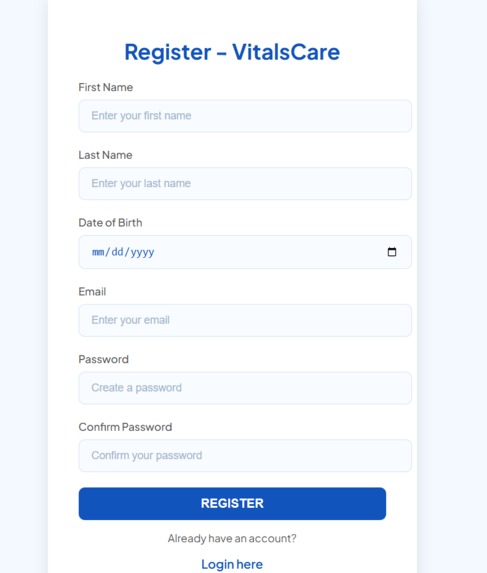 VitalsCare: Remote Patient Monitoring System – screenshot 6