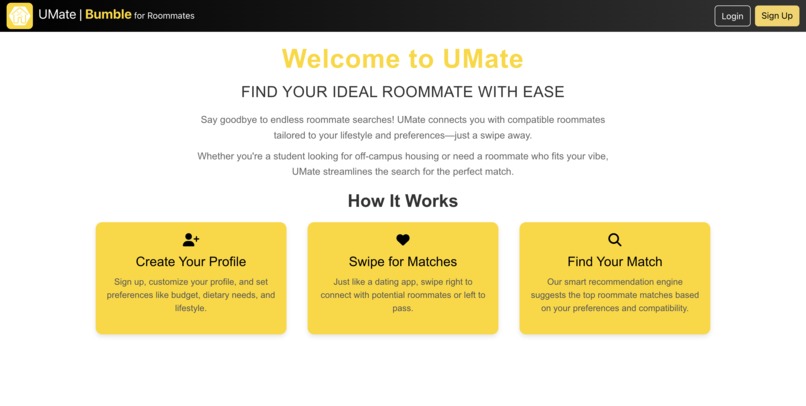 UMate : Bumble for Roommates – screenshot 2