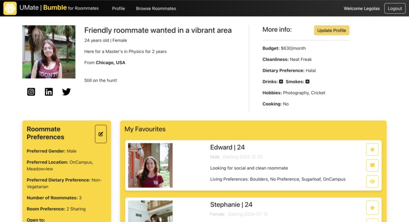 UMate : Bumble for Roommates – screenshot 9