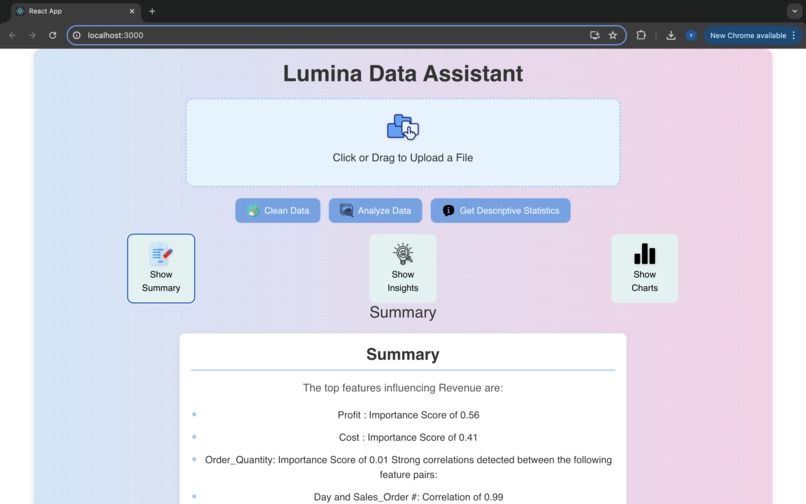 Lumina Data Assistant – screenshot 5