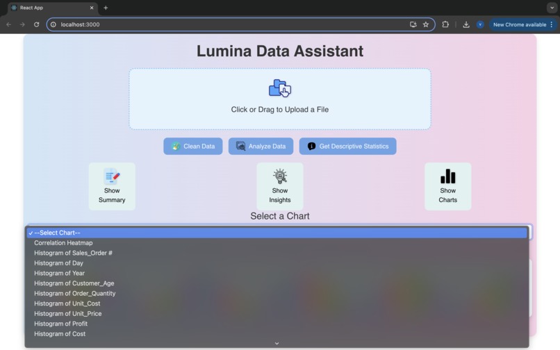 Lumina Data Assistant – screenshot 7