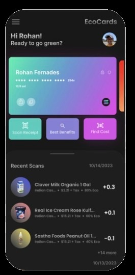 EcoCard | Transforming Receipts --> Sustainable Future – screenshot 1