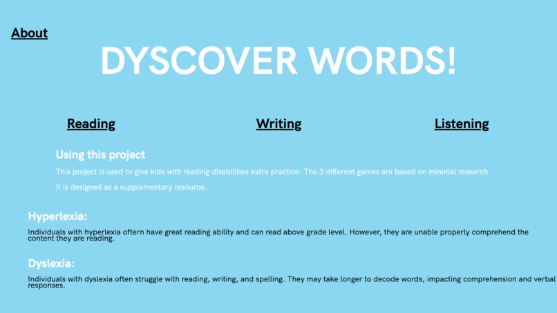 Dyscover Words – screenshot 1