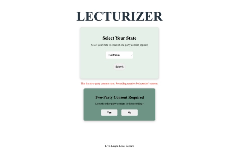 Lecturizer – screenshot 2