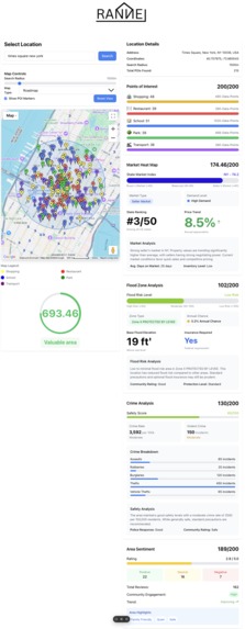 Rannel Land Value RISK assessment software – screenshot 1