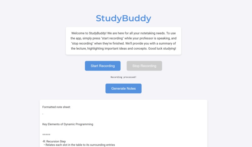 StudyBuddy – screenshot 1