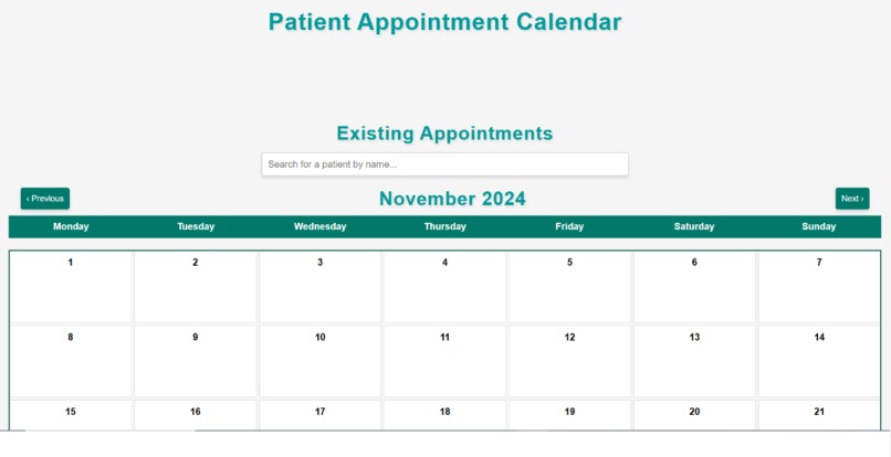 Riverside Medical Institution Patient Portal Database – screenshot 2