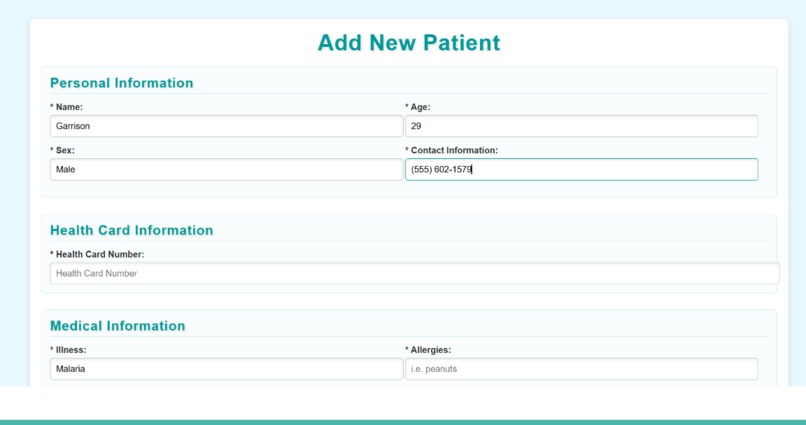 Riverside Medical Institution Patient Portal Database – screenshot 3