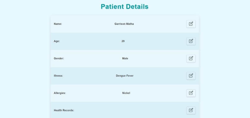 Riverside Medical Institution Patient Portal Database – screenshot 4