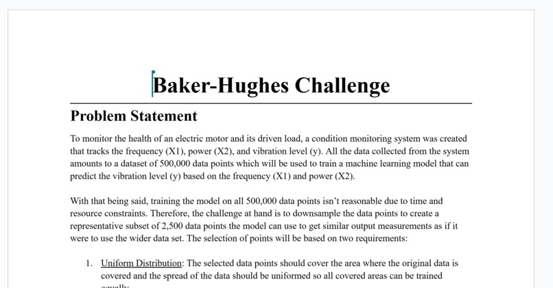 Baker Hughes Challenge – screenshot 1