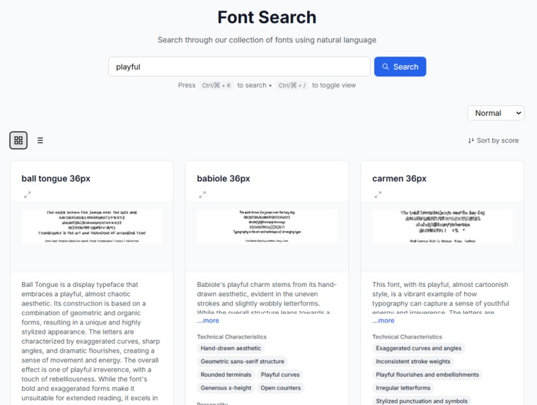 FontSearch – screenshot 1