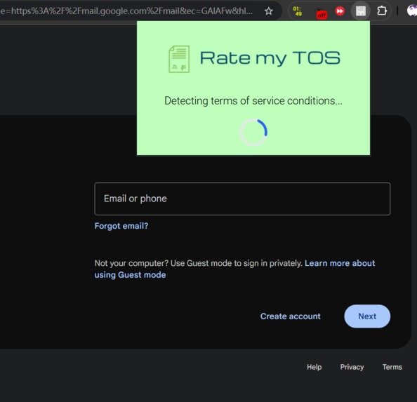 Rate My TOS – screenshot 1