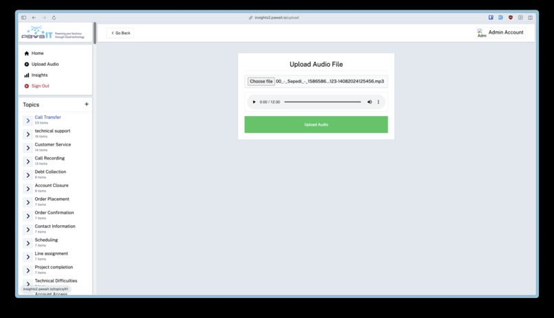 Pawa IT Customer AI Support Center Solution (CASP) – screenshot 2