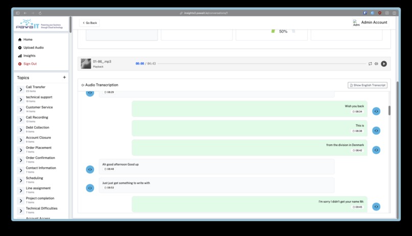 Pawa IT Customer AI Support Center Solution (CASP) – screenshot 4