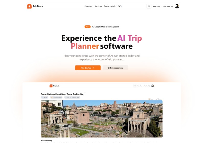 TripMate - Plan your perfect trip with the power of AI. – screenshot 1