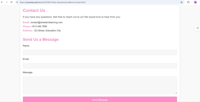 SheSTEM-Educational platform for women in STEM – screenshot 3