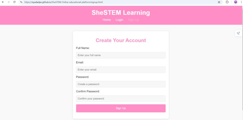 SheSTEM-Educational platform for women in STEM – screenshot 4