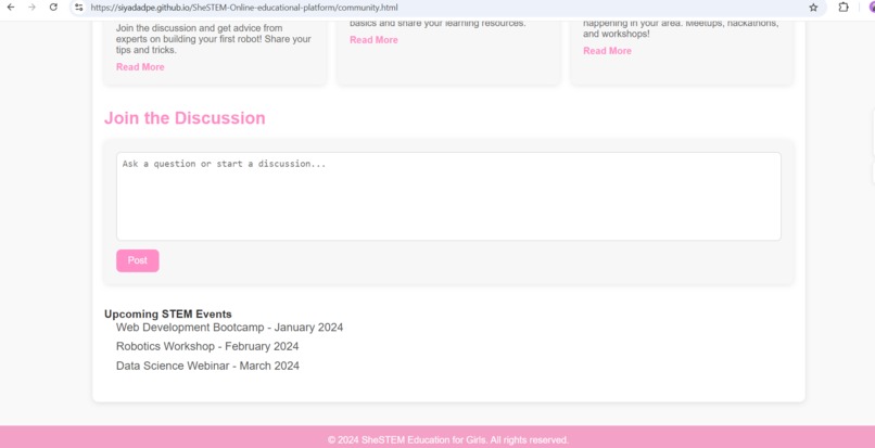 SheSTEM-Educational platform for women in STEM – screenshot 6