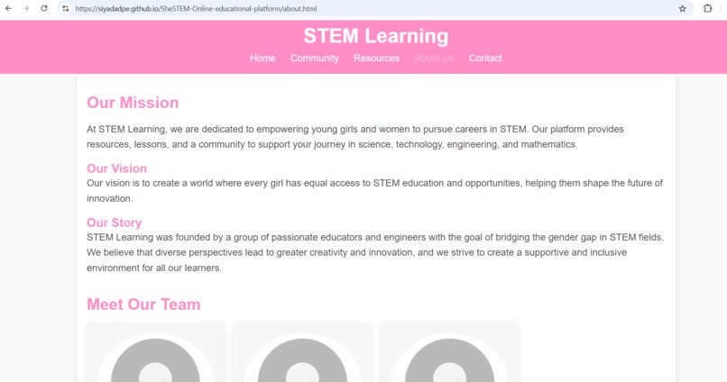 SheSTEM-Educational platform for women in STEM – screenshot 7