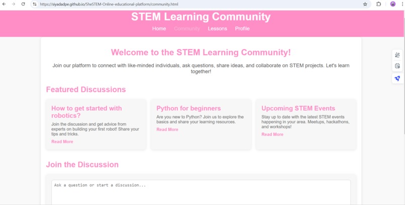 SheSTEM-Educational platform for women in STEM – screenshot 8