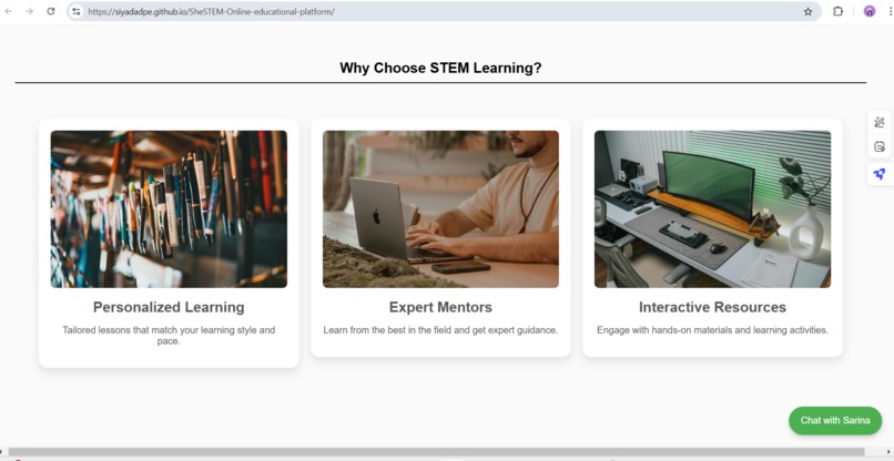 SheSTEM-Educational platform for women in STEM – screenshot 12