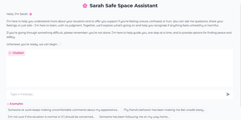 SSS- Sarah Safe Space – screenshot 1