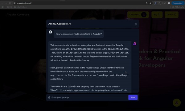AI-Powered Q&A for the Angular Cookbook – screenshot 2