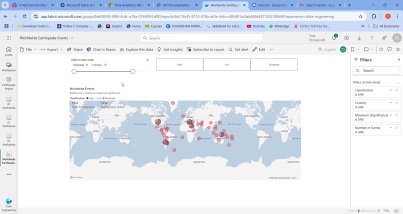 Worldwide earthquake event api  – screenshot 1