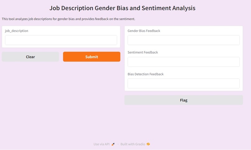 Detect Gender Biased Job Description – screenshot 1