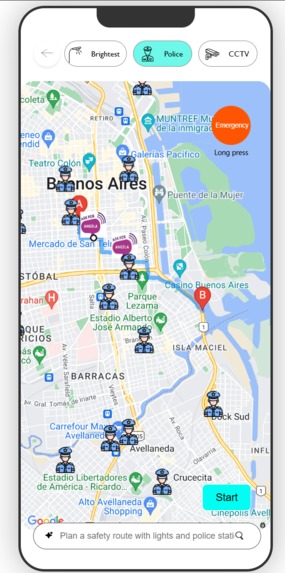 Womap: AI-powered map for women's safer night journeys. – screenshot 3