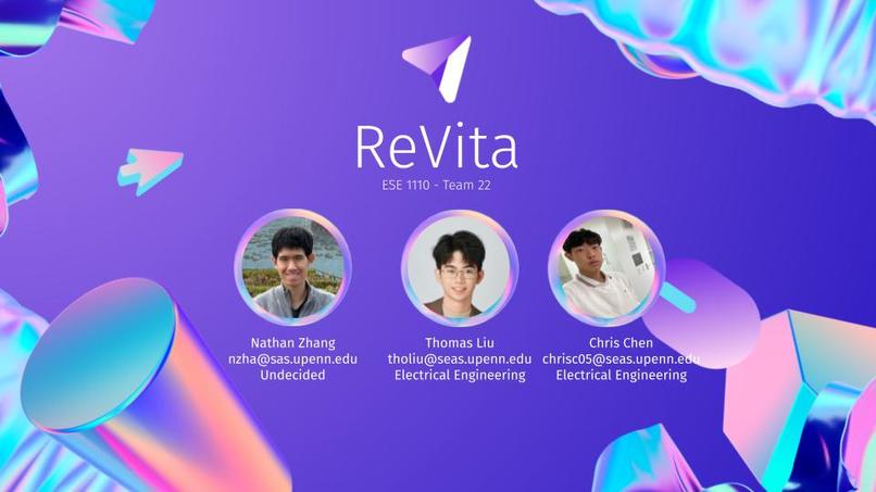 ESE 1110 Team 22: ReVita – screenshot 1
