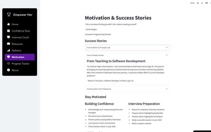 Empower Her – screenshot 10
