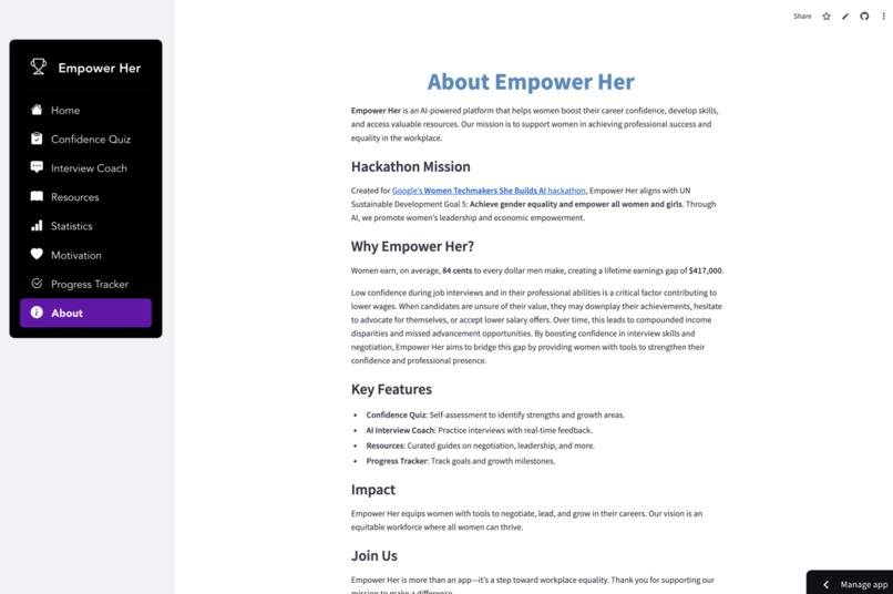 Empower Her – screenshot 13