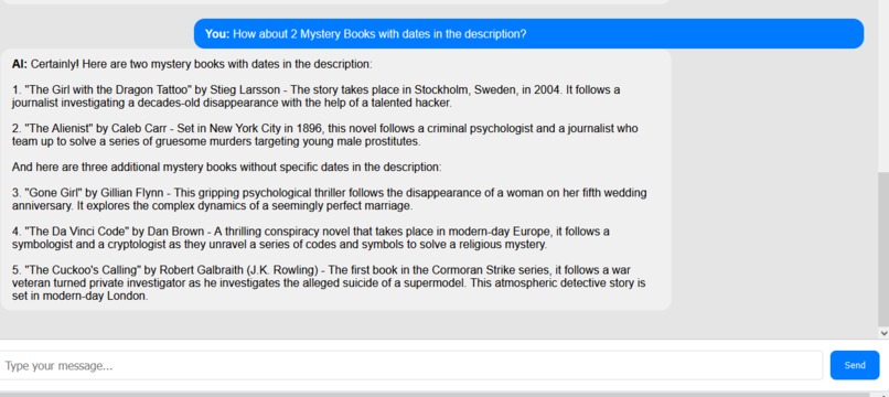 Book Recommendations AI Assistant – screenshot 9