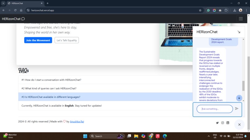 HERizonChat – screenshot 1