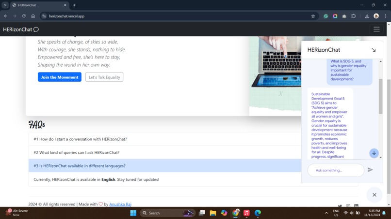 HERizonChat – screenshot 3