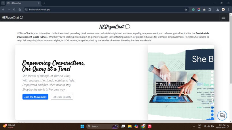 HERizonChat – screenshot 4