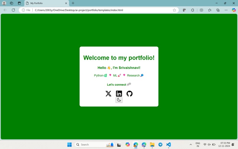 My Portfolio Website – screenshot 2