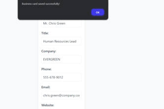Business Card Scanner