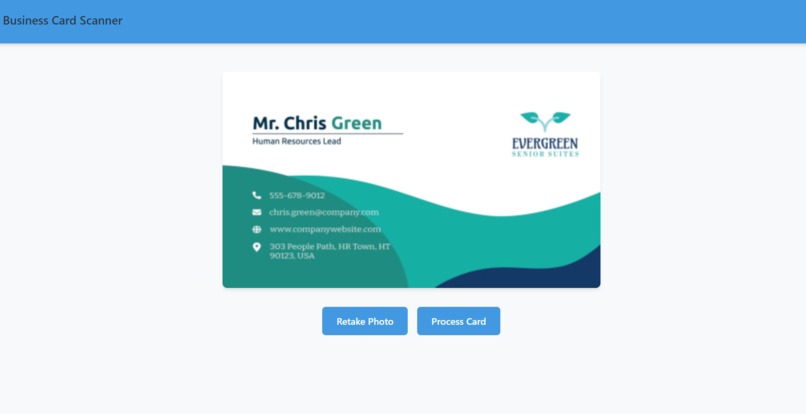 Business Card Scanner – screenshot 3