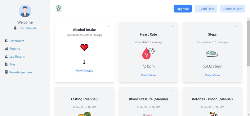 Health Monitoring App – screenshot 2