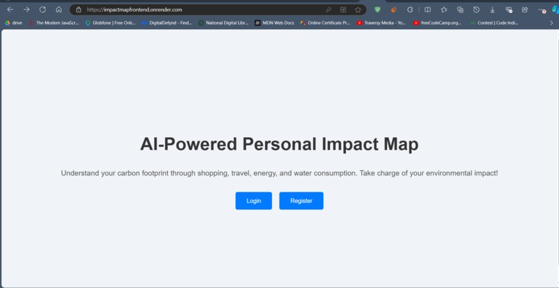 AI-Powered Personal Impact Map – screenshot 3