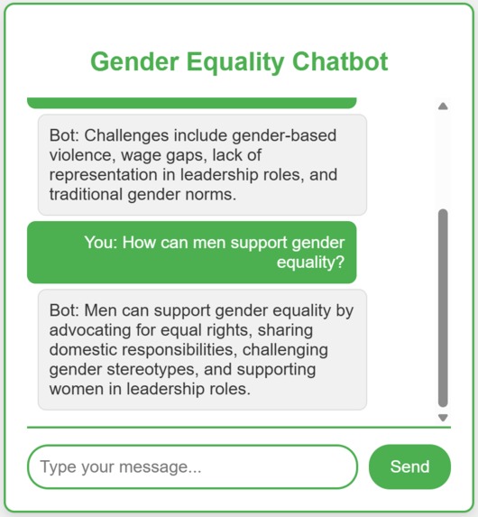 Equality Chatbot – screenshot 1